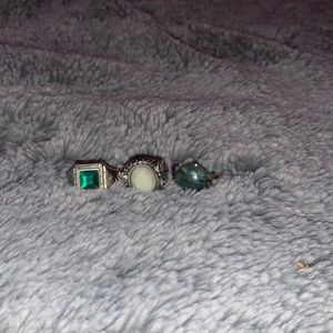 super cute crystal rings